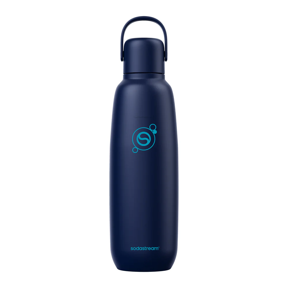 0.9L Sodastream fizz & go™ roestvrijstalen bruiswaterfles bosbes