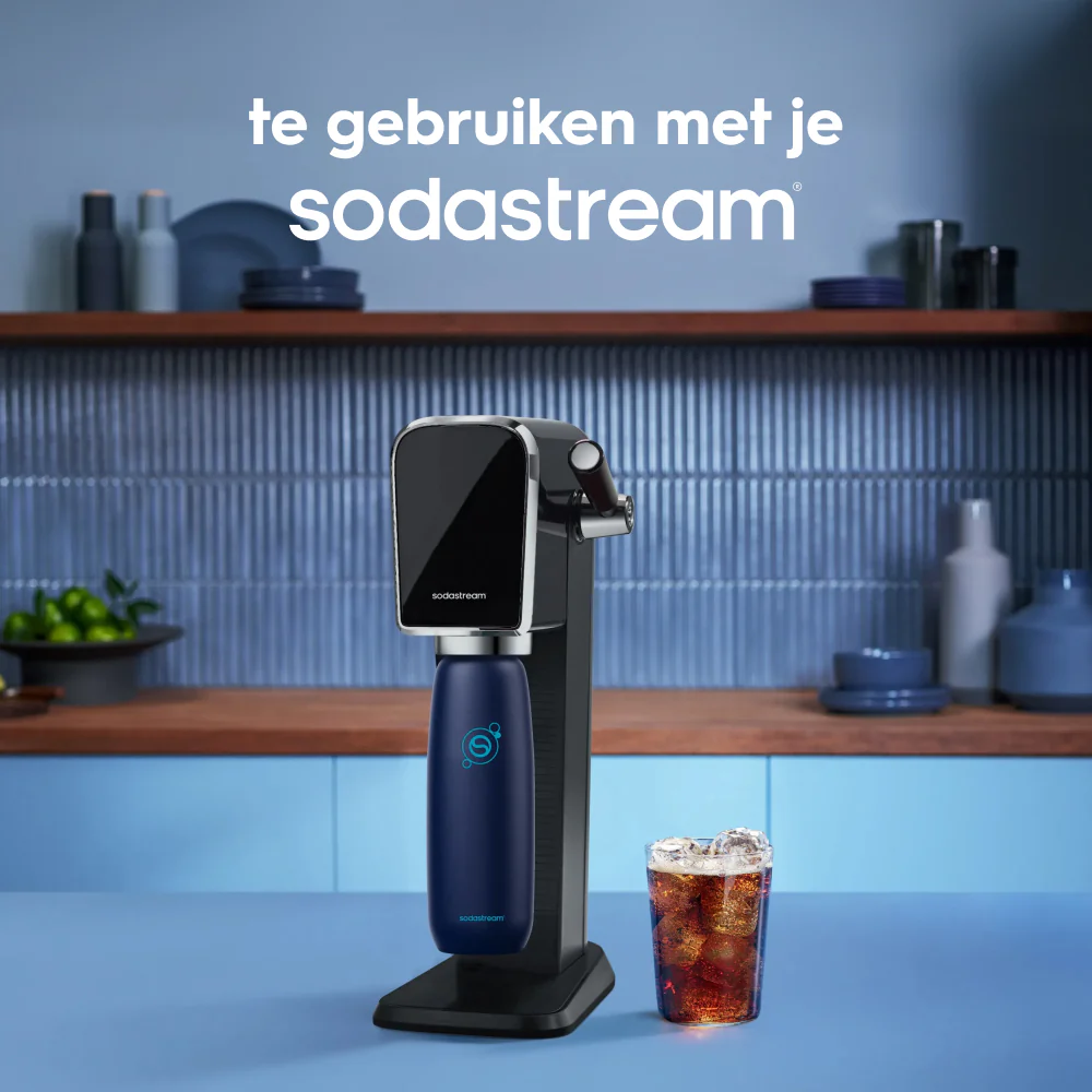 0.9L Sodastream fizz & go™ roestvrijstalen bruiswaterfles bosbes - Image 3