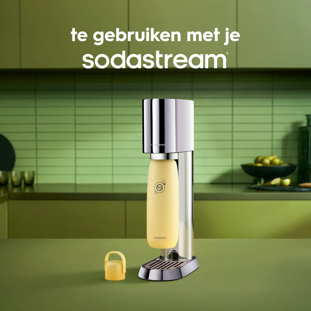 0.9L Sodastream fizz & go™ roestvrijstalen bruiswaterfles citroen - Image 3