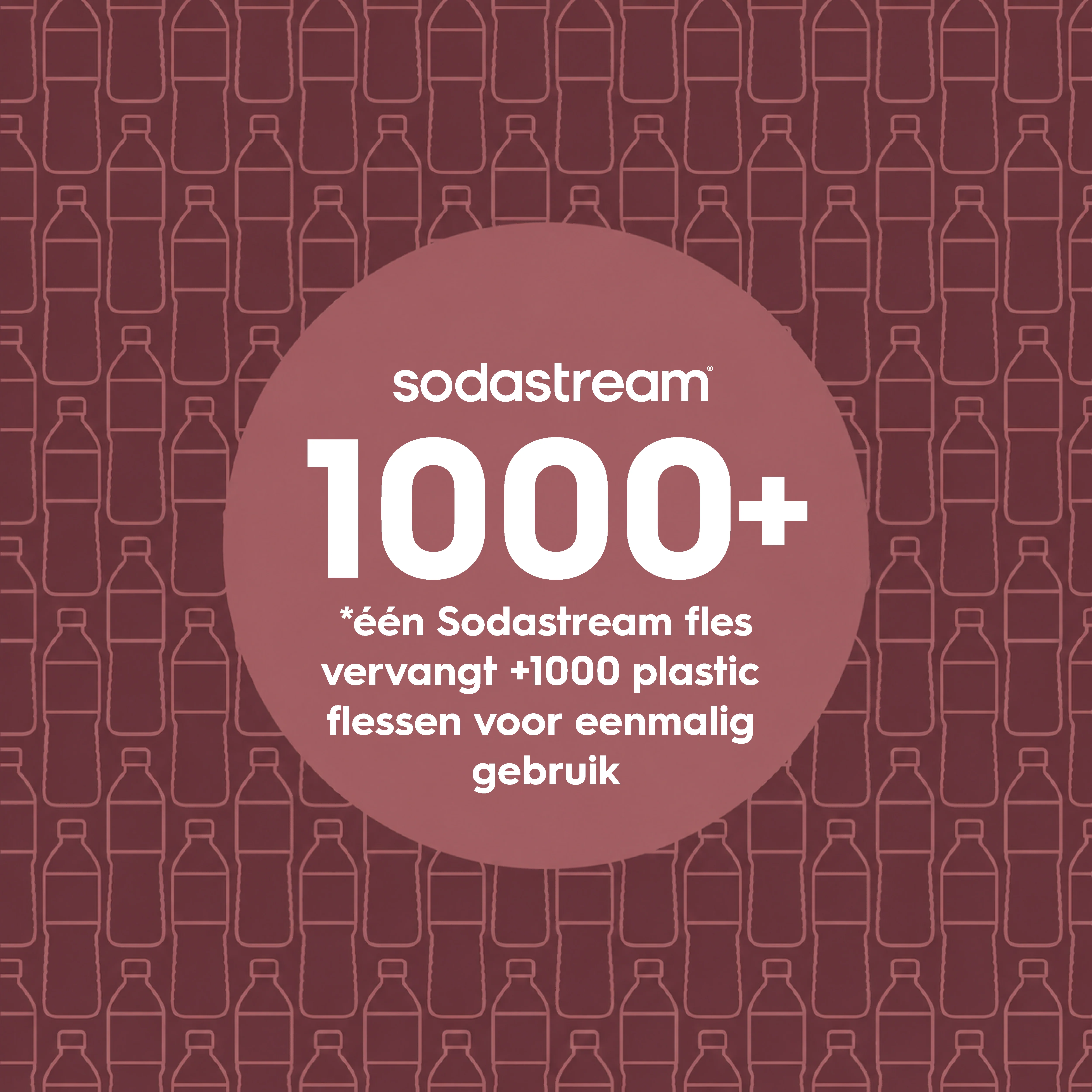 0.9L Sodastream fizz & go™ roestvrijstalen bruiswaterfles granaatappel - Image 5