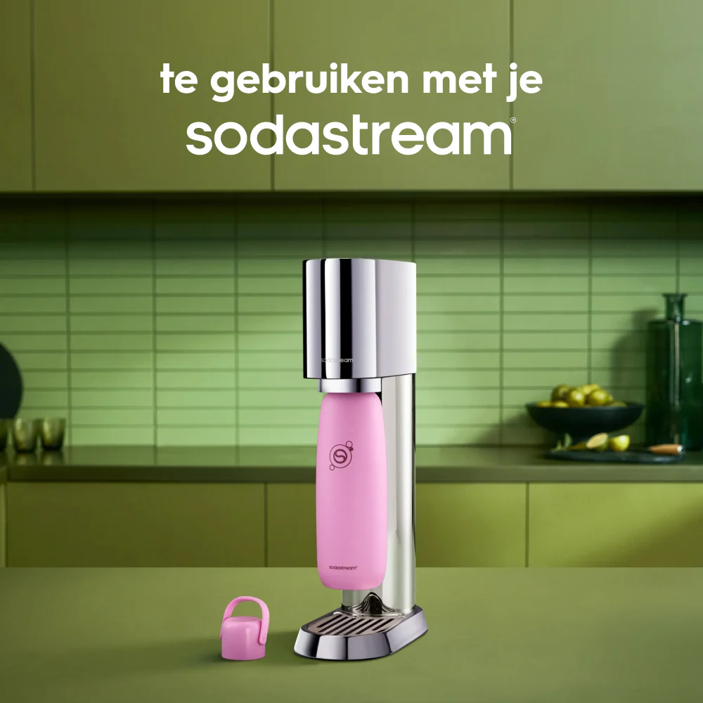0.9L Sodastream fizz & go™ roestvrijstalen bruiswaterfles guave - Image 3