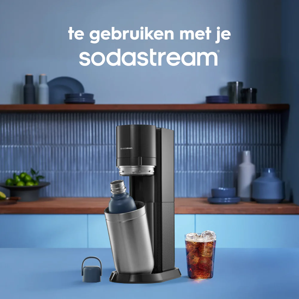 Fizz&go™ rvs fles - Blauw - Image 4