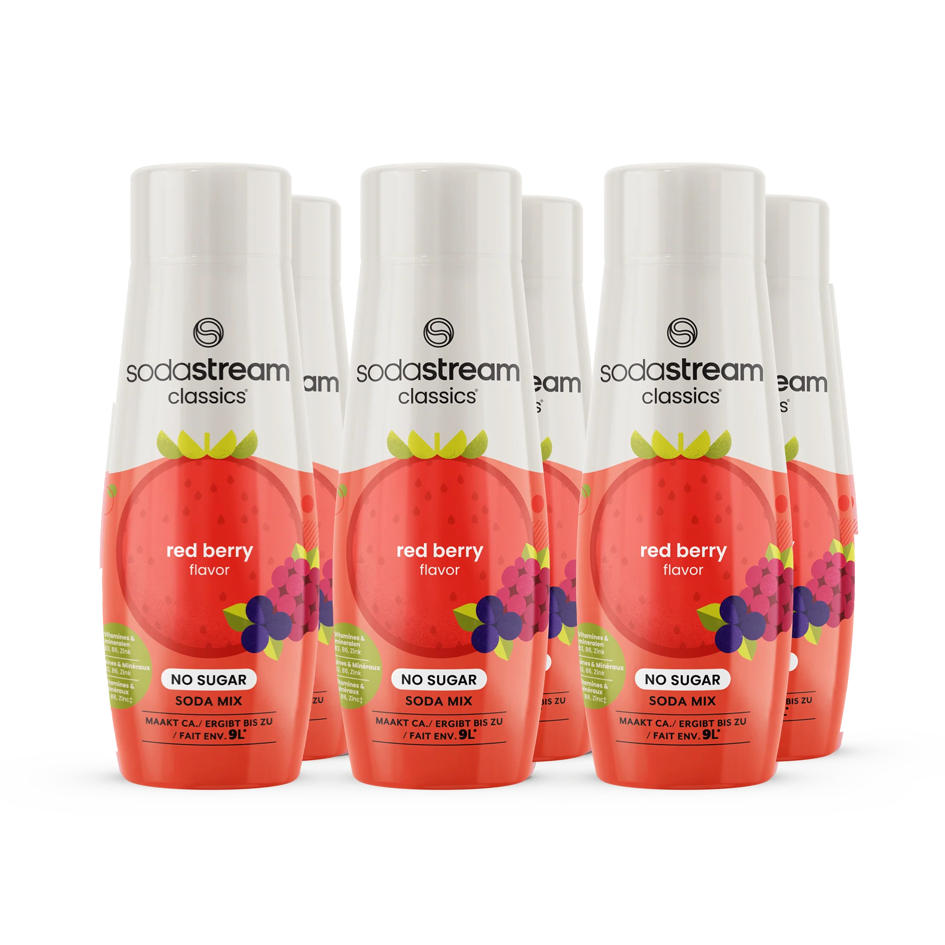 SodaStream Classics - Fruit Flavours - Red Berries Zero 6-pack